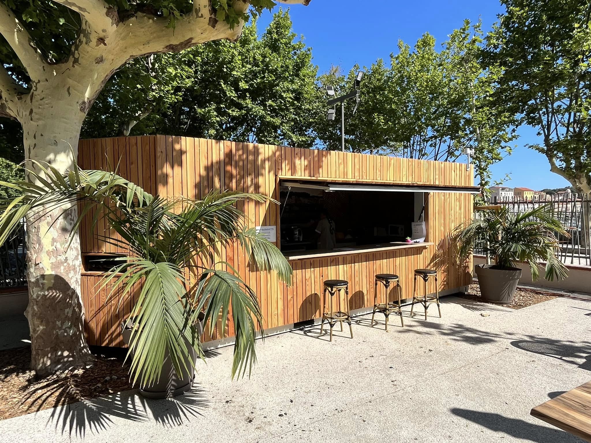 Bar extérieur bois, Aménagement terrasse Villas et Bois Perpignan