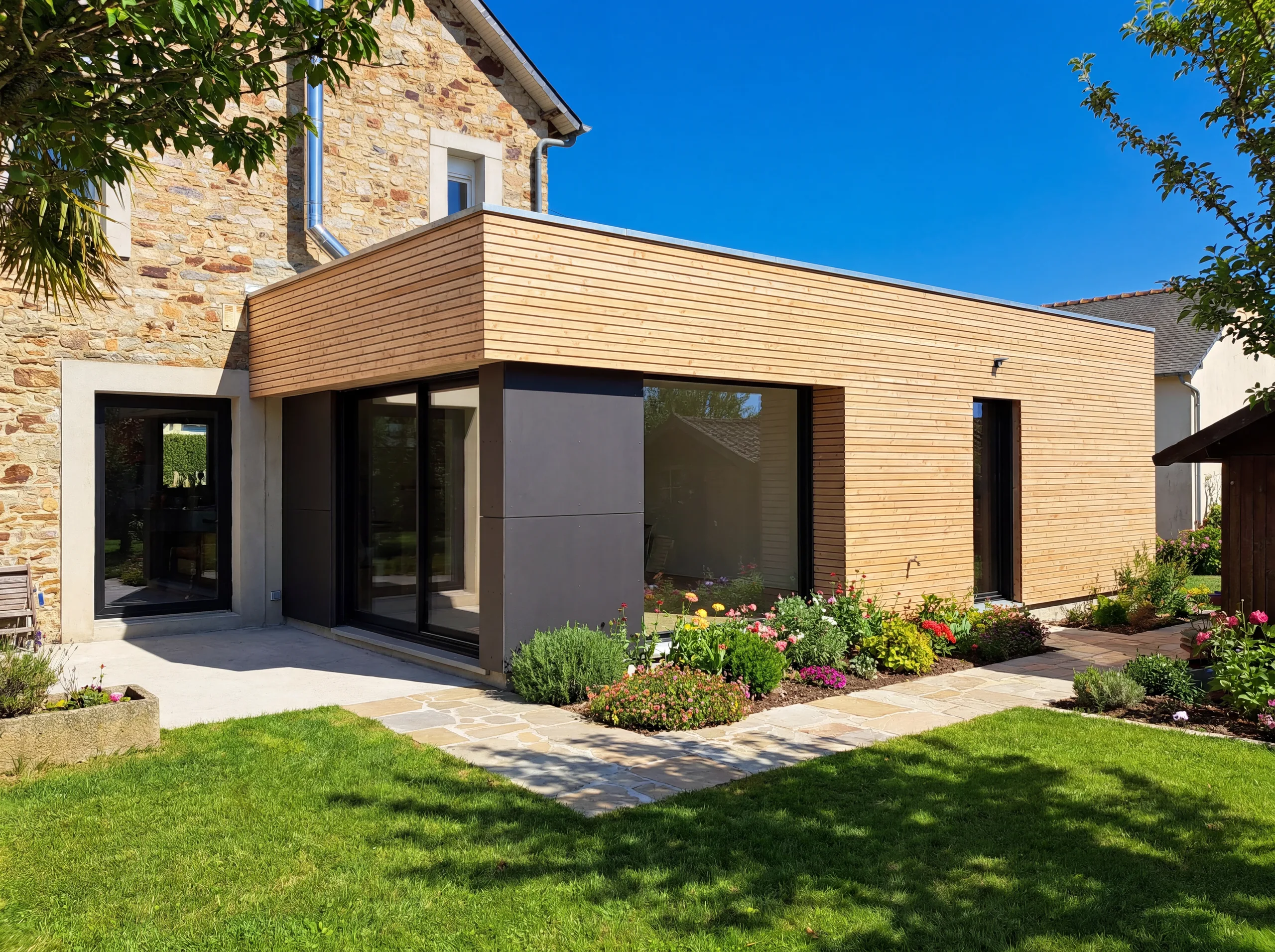 Extension ossature bois sur mesure