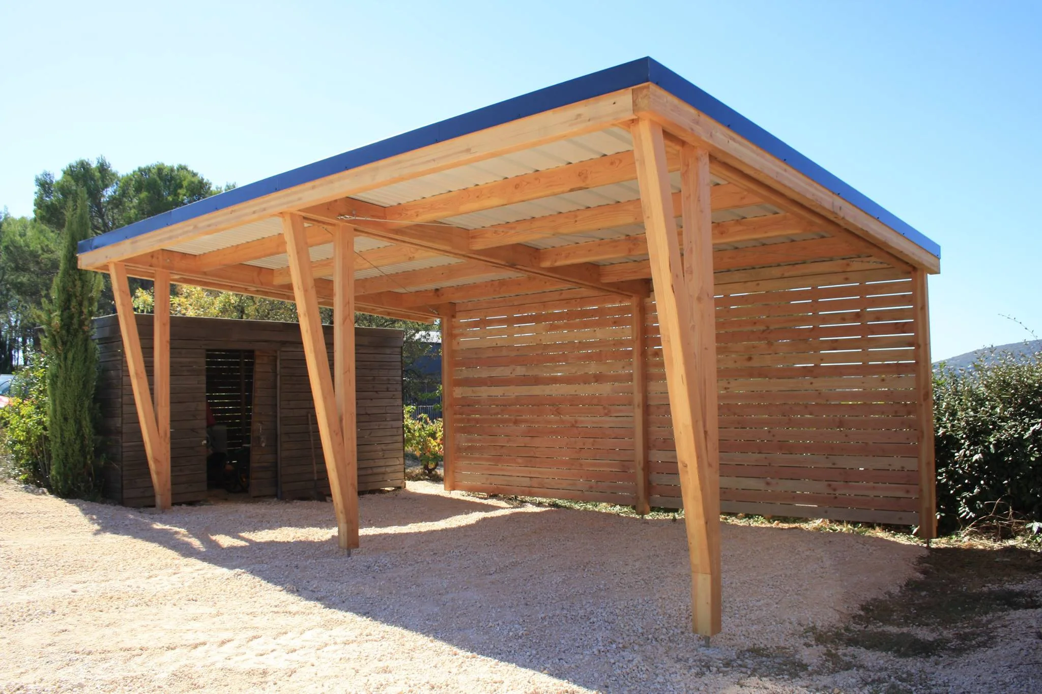 Brise-soleil bois sur mesure, Protection solaire Perpignan (66)
